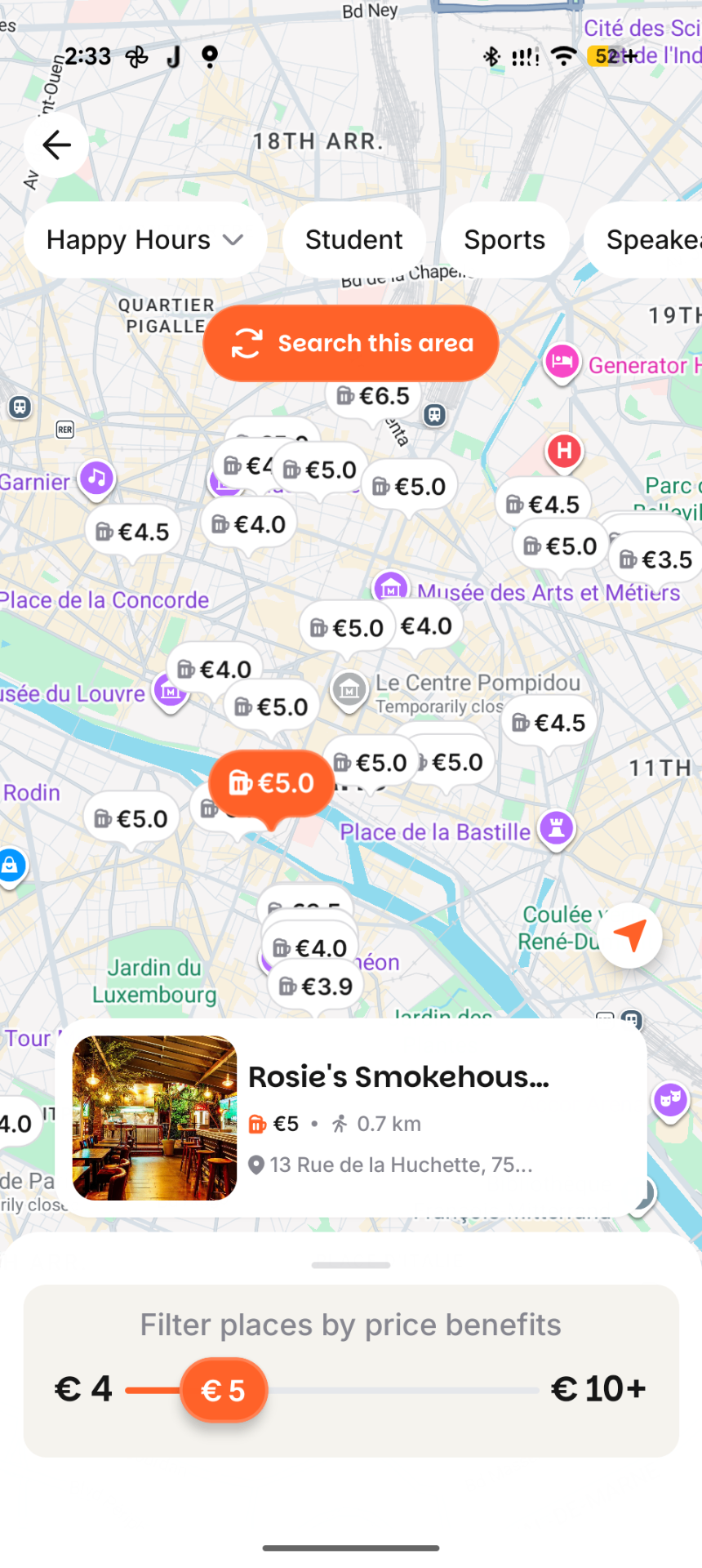 Check bars around you